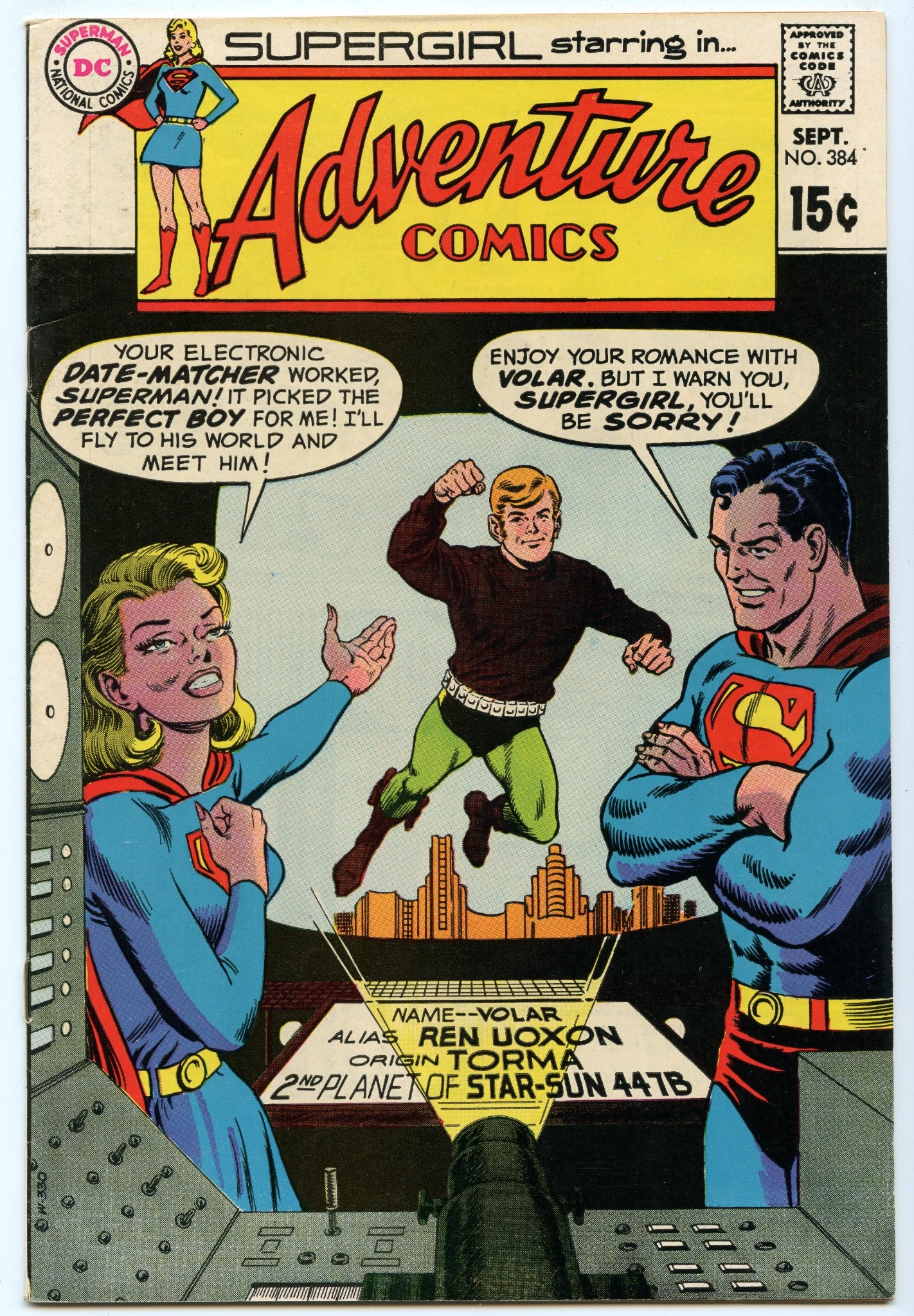 Adventure Comics 384 (Sep 1969) FI- (5.5)