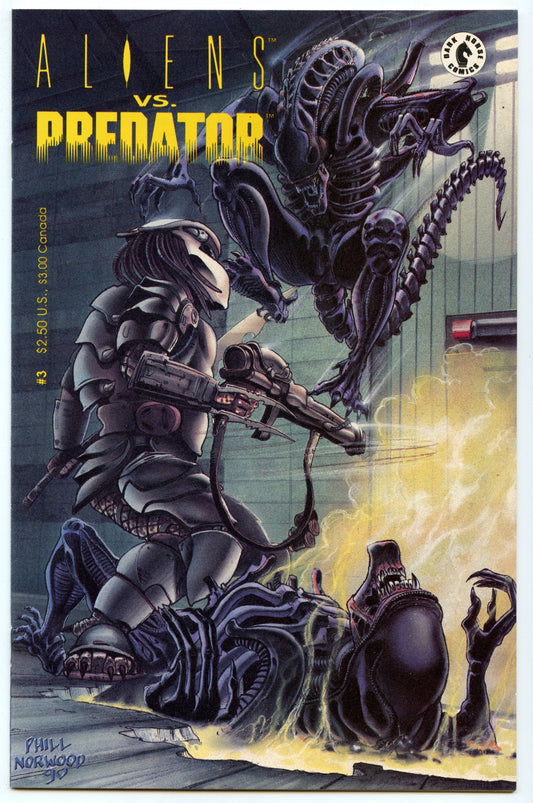 Aliens vs Predator 3 (Oct 1990) NM- (9.2)