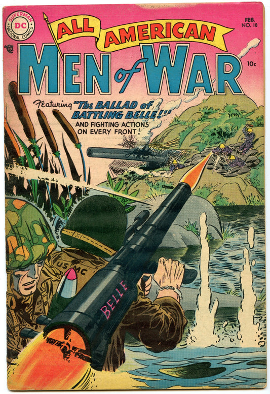 All-American Men of War 18 (Feb 1955) VG/FI (5.0)