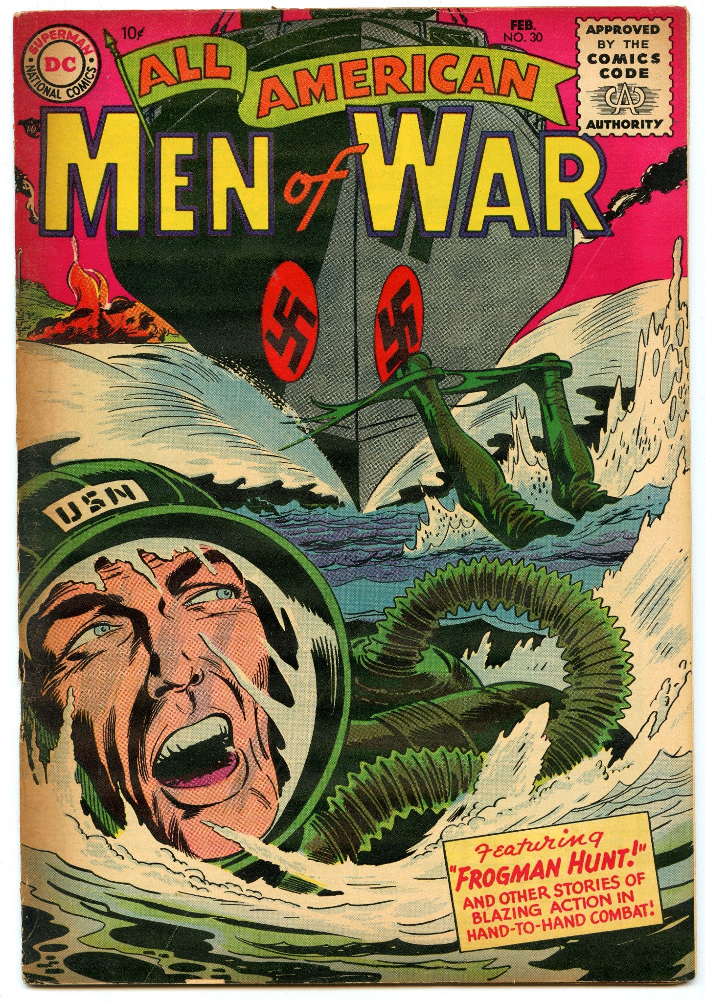 All-American Men of War 30 (Feb 1956) VG/FI (5.0)
