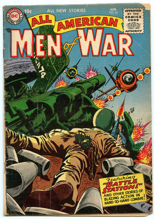 All-American Men of War 32 (Apr 1956) GD+ (2.5)