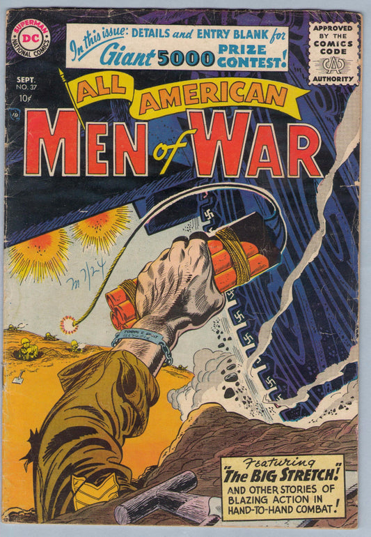 All-American Men of War 37 (Sep 1956) VG- (3.5)