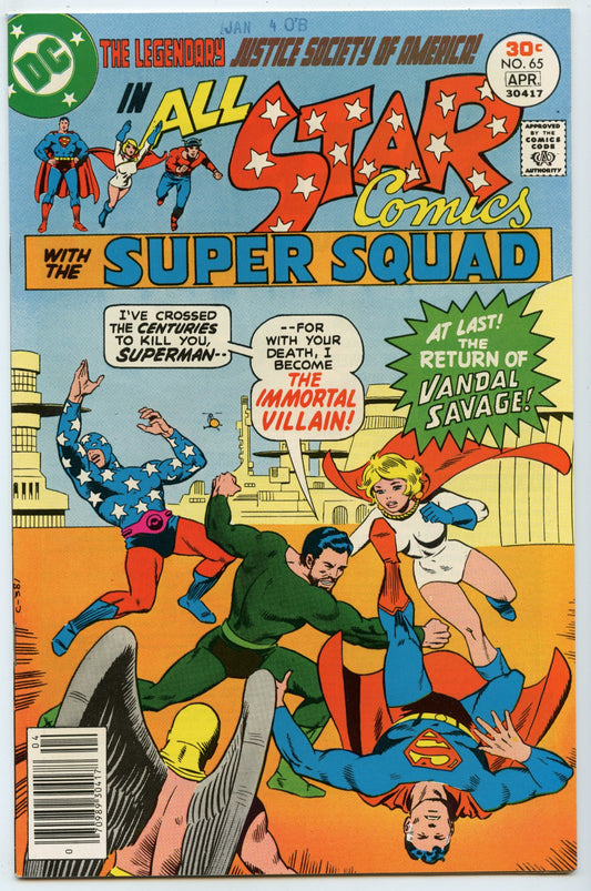 All-Star Comics 65 (Apr 1977) VF+ (8.5)
