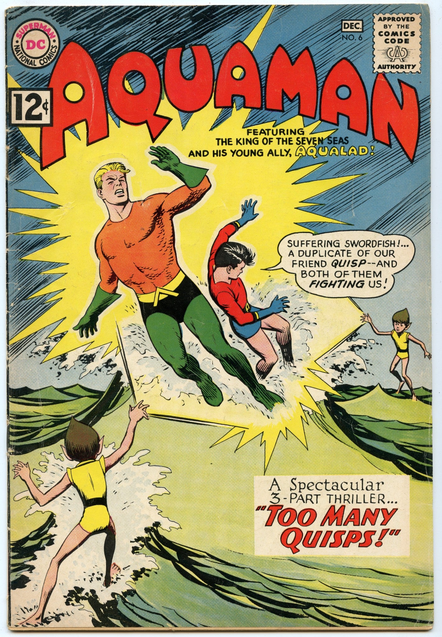 Aquaman 6 (Dec 1962) VG (4.0)