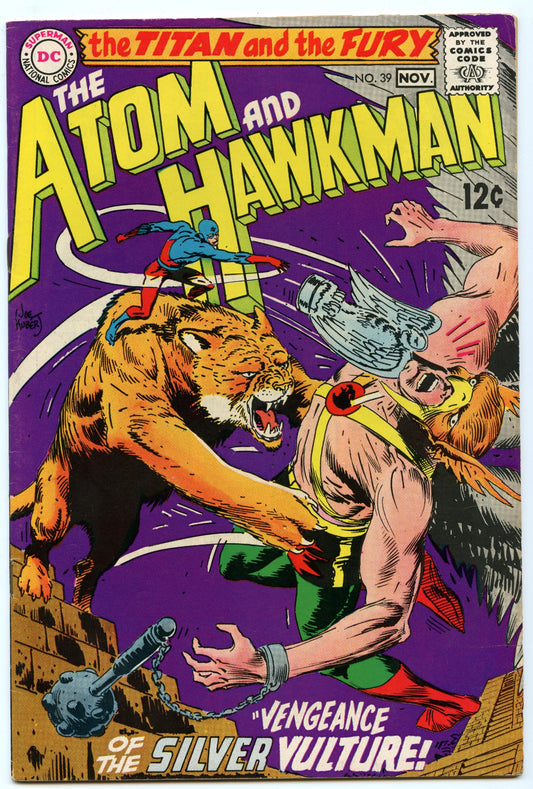 Atom & Hawkman 39 (Nov 1968) FI/VF (7.0)