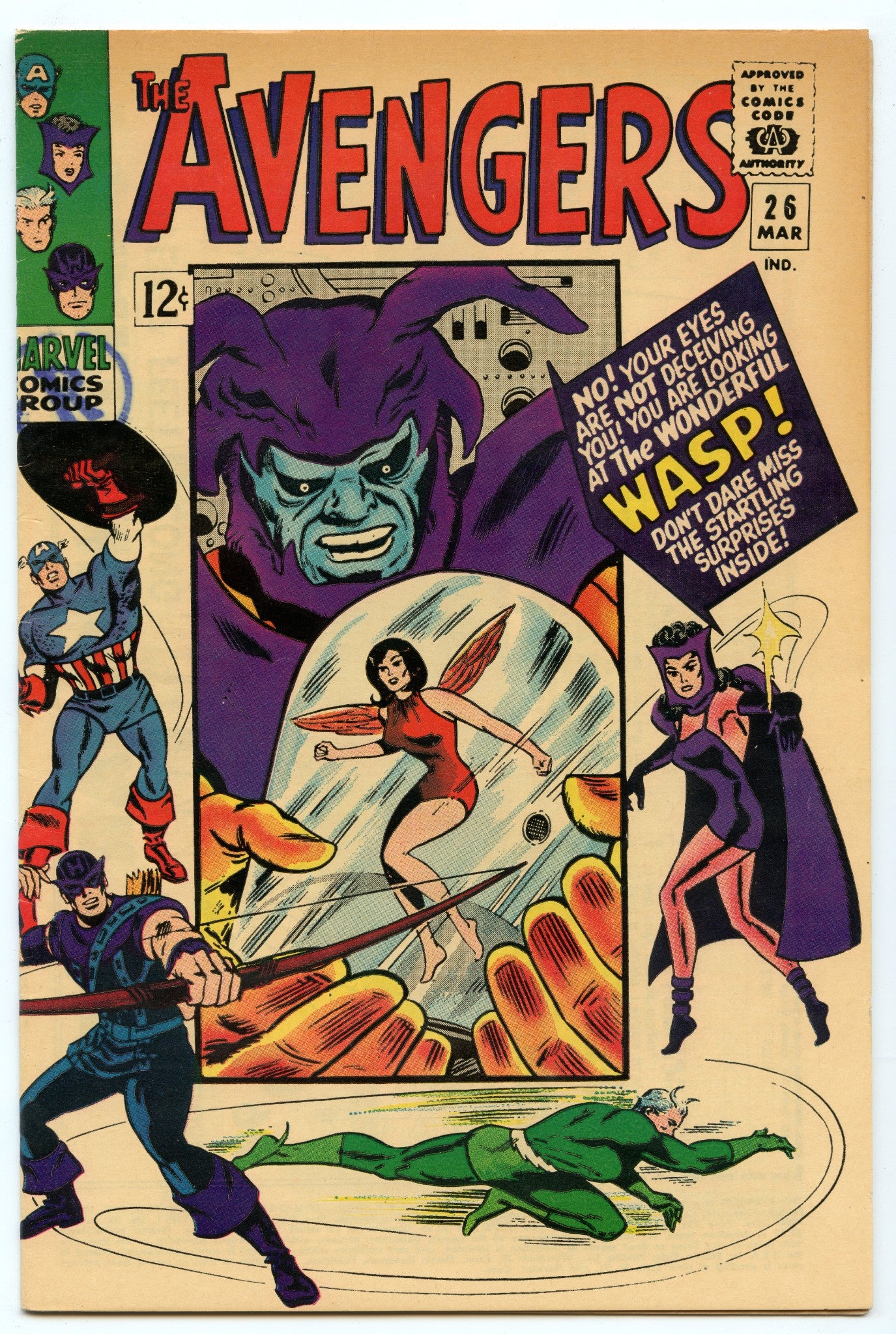 Avengers 26 (Mar 1966) VF- (7.5)