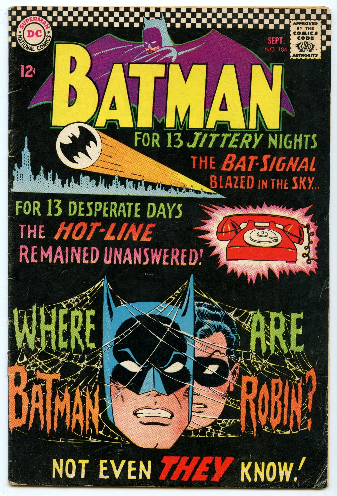 Batman 184 (Sep 1966) VG (4.0)