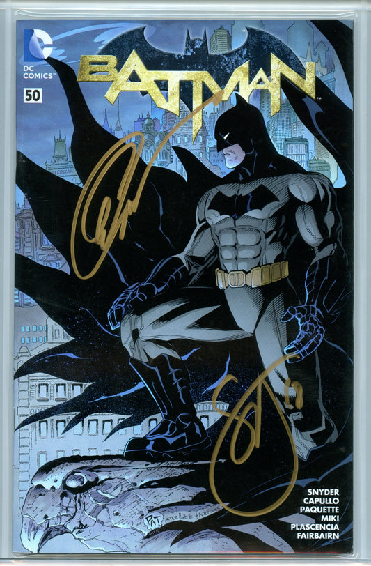 Batman V2 50 (May 2016) WW ComicCon CBCS (8.0) - signed by Capullo & Snyder
