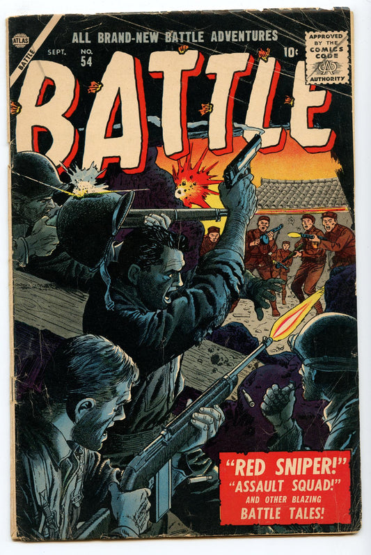 Battle 54 (Sep 1957) VG (4.0)