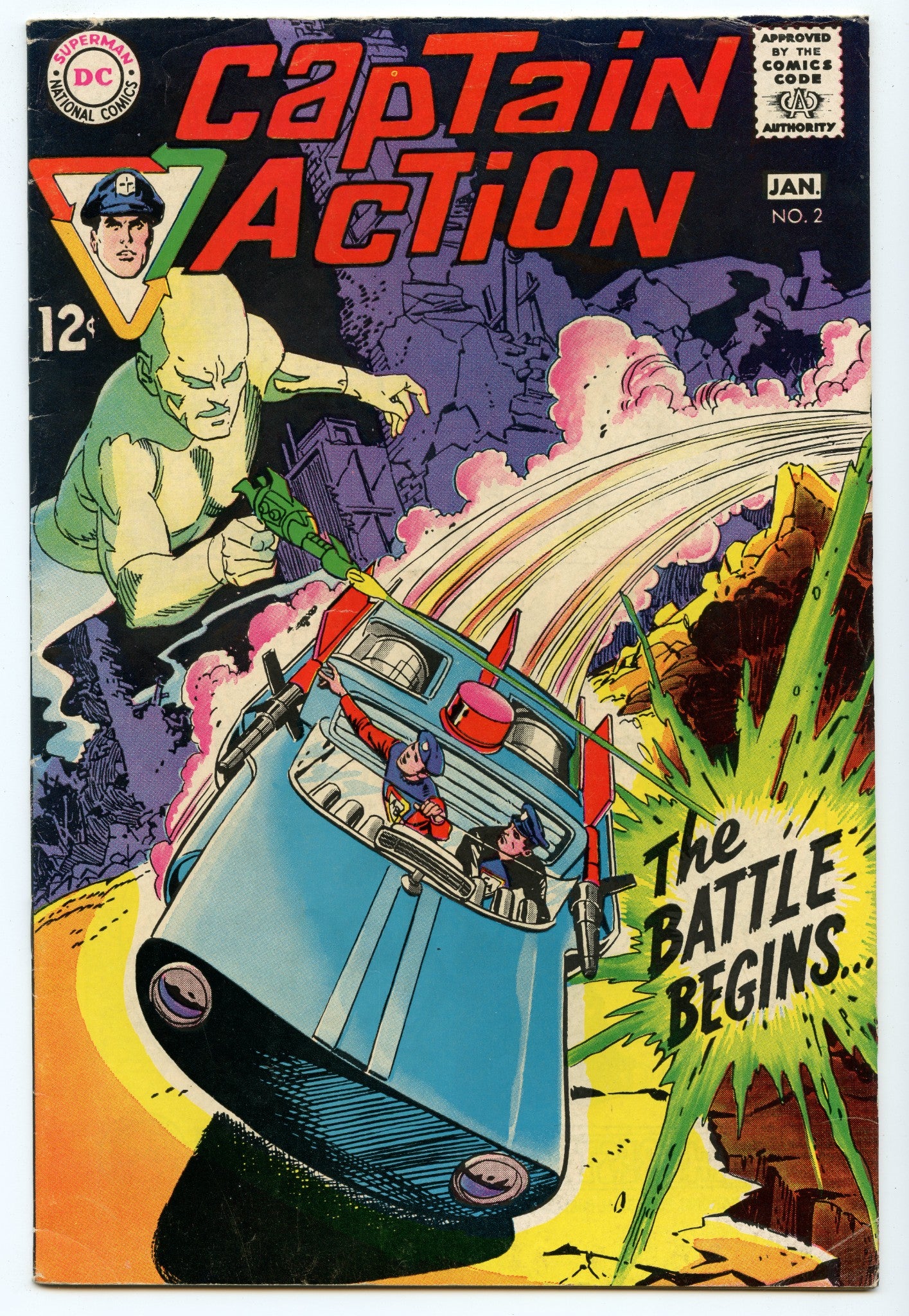 Captain Action 2 (Jan 1969) VG+ (4.5)