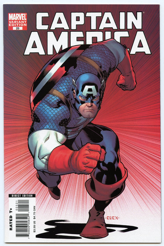 Captain America 25 (Apr 2007) NM- (9.2) - Ed McGuinness variant cover