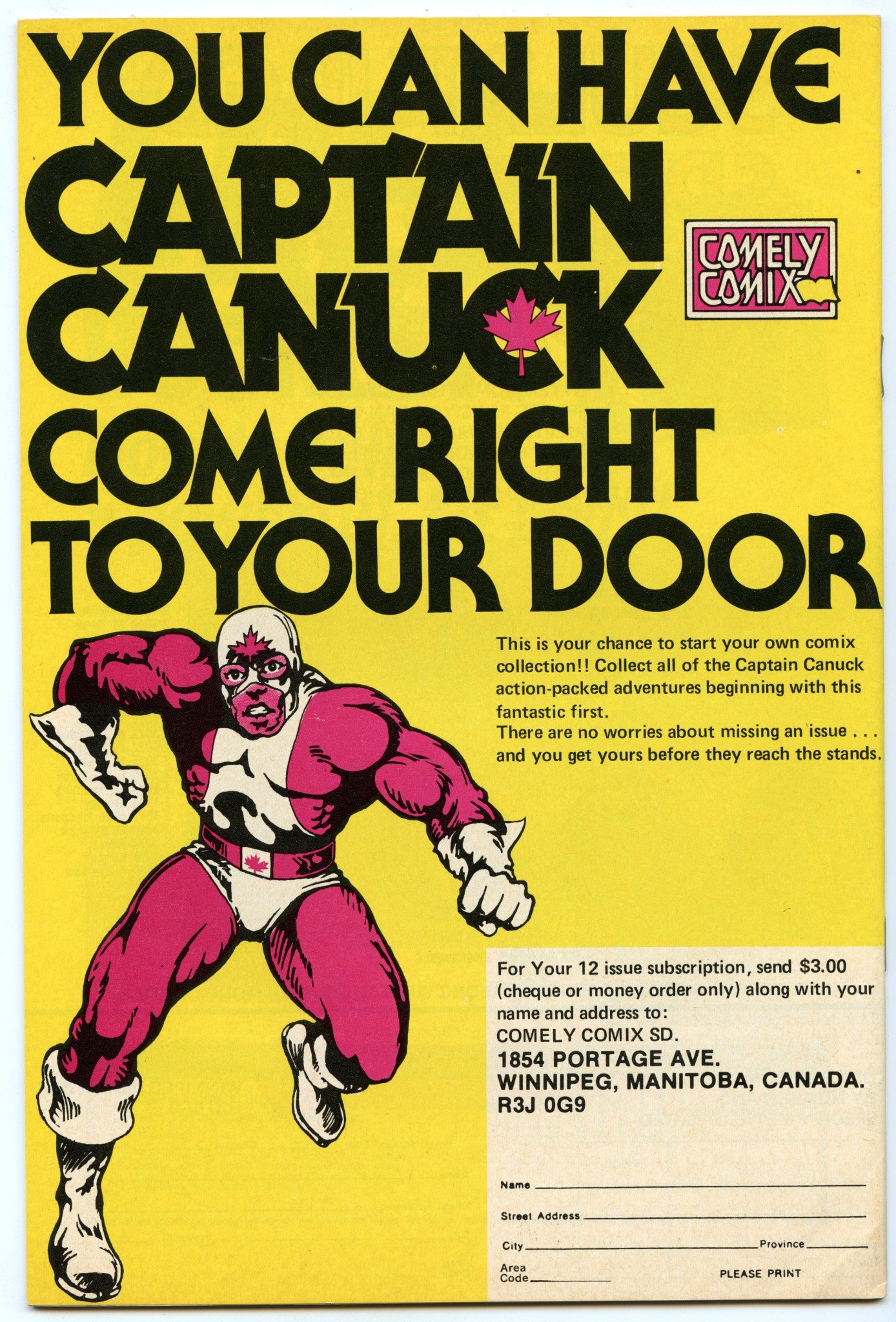 Captain Canuck 1 (Jul 1975) NM- (9.2)