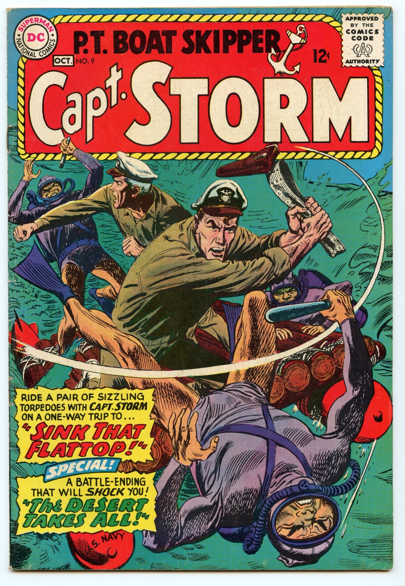 Capt. Storm 9 (Oct 1965) VG+ (4.5)