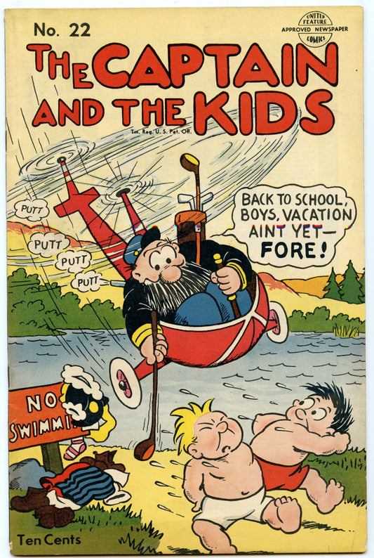 Captain and the Kids 22 (1951) VG+ (4.5)
