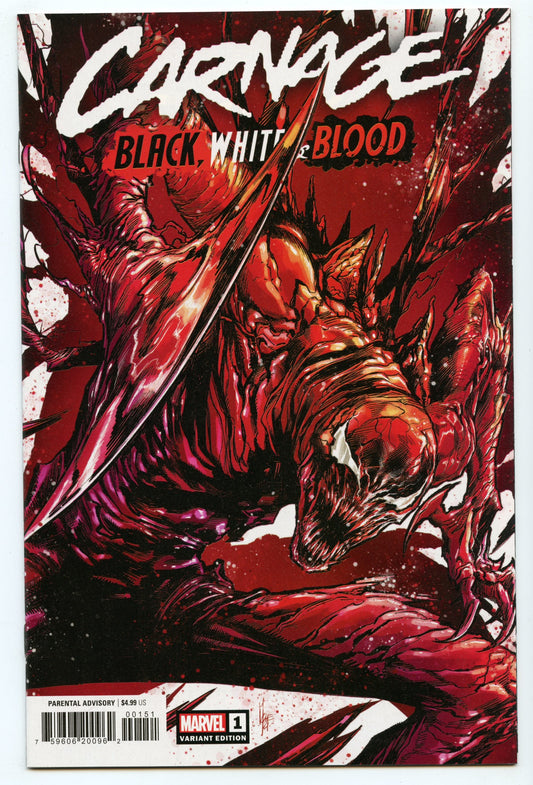 Carnage - Black, White and Blood 1 (May 2021) NM- (9.2) (Checchetto variant)