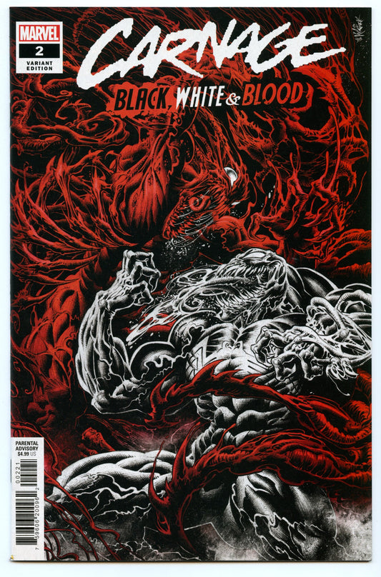 Carnage: Black, White & Blood 2 (Jun 2021) NM- (9.2) - Kyle Hotz variant cover