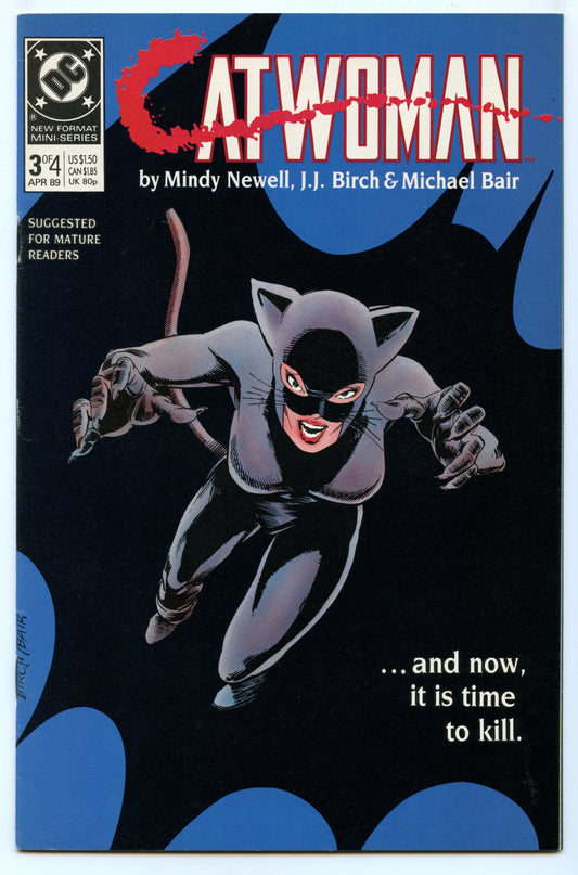 Catwoman mini 3 (Apr 1989) NM- (9.2)