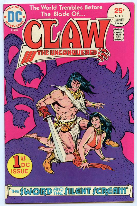 Claw the Unconquered 1 (Jun 1975) VF- (7.5)