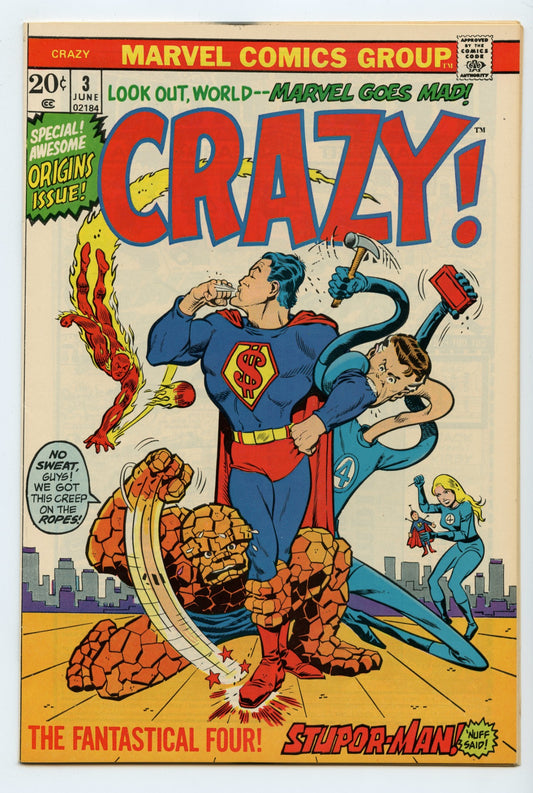 Crazy 3 (Jun 1973) VF-NM (9.0)