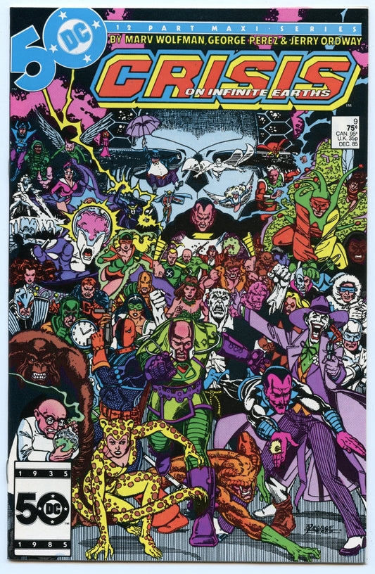 Crisis on Infinite Earths 9 (Dec 1985) VF+ (8.5)