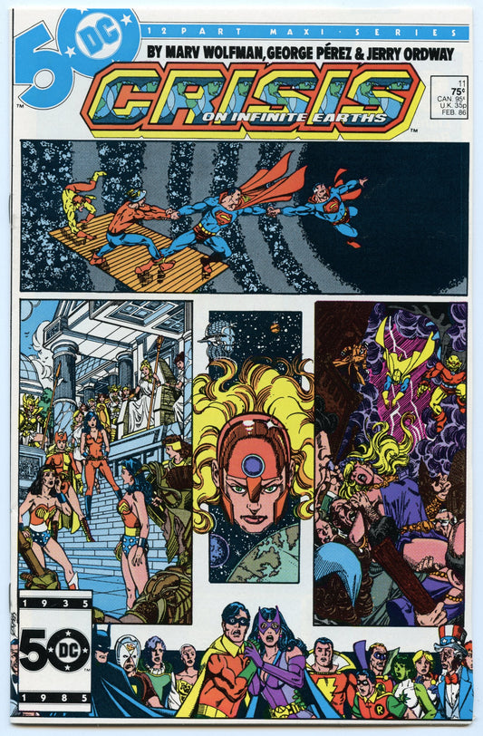 Crisis on Infinite Earths 11 (Feb 1986) VF- (7.5)