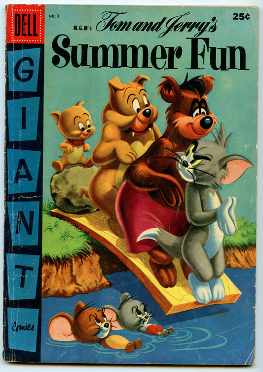 Dell Giant Comics - Tom and Jerry's Summer Fun 3 (Jul 1956) GD/VG (3.0)