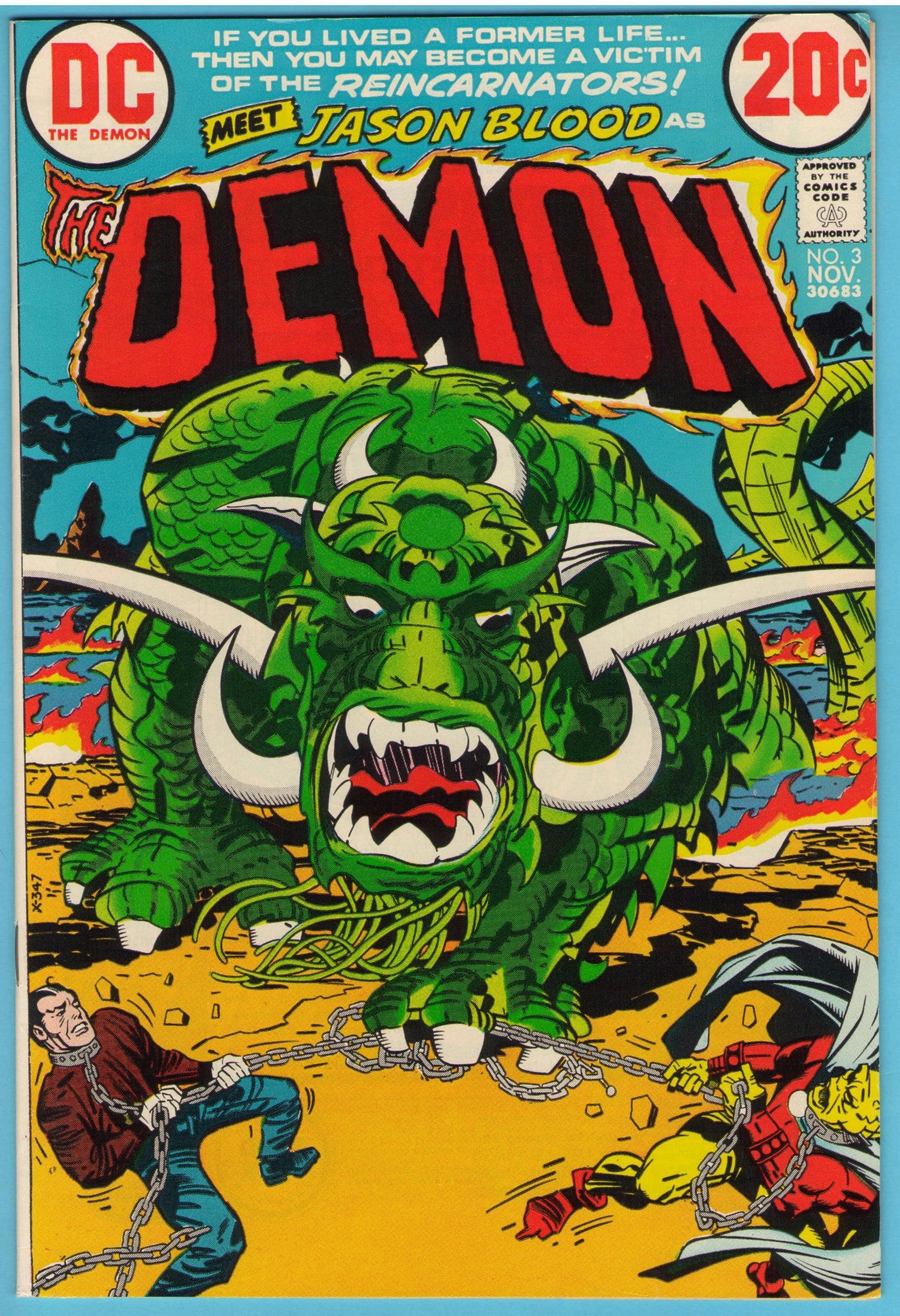 Demon 3 (Nov 1972) VF-NM (9.0)