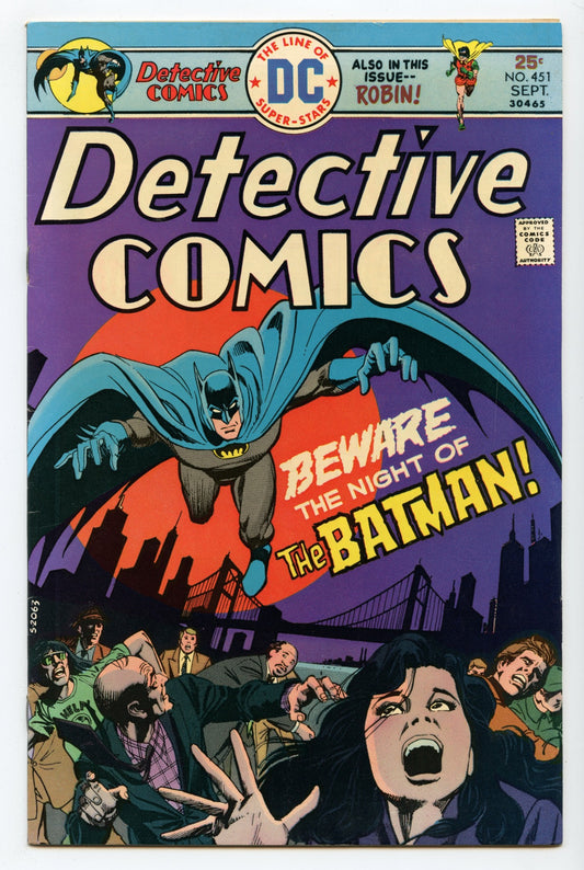 Detective Comics 451 (Sep 1975) VF (8.0)