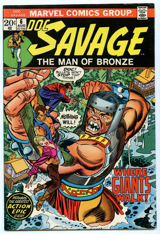 Doc Savage 6 (Aug 1973) VG/FI (5.0)