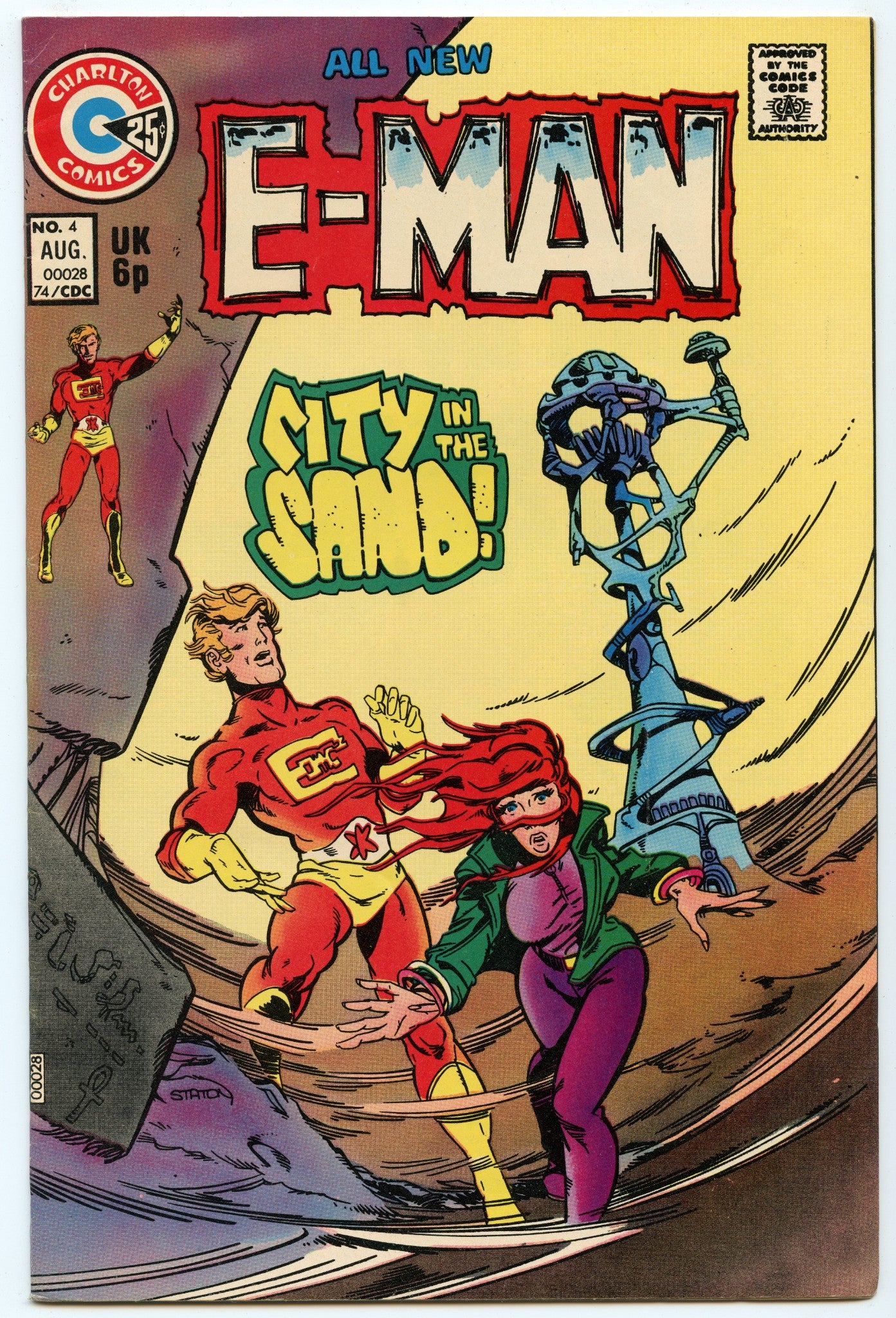 E-Man 4 (Aug 1974) VF (8.0)