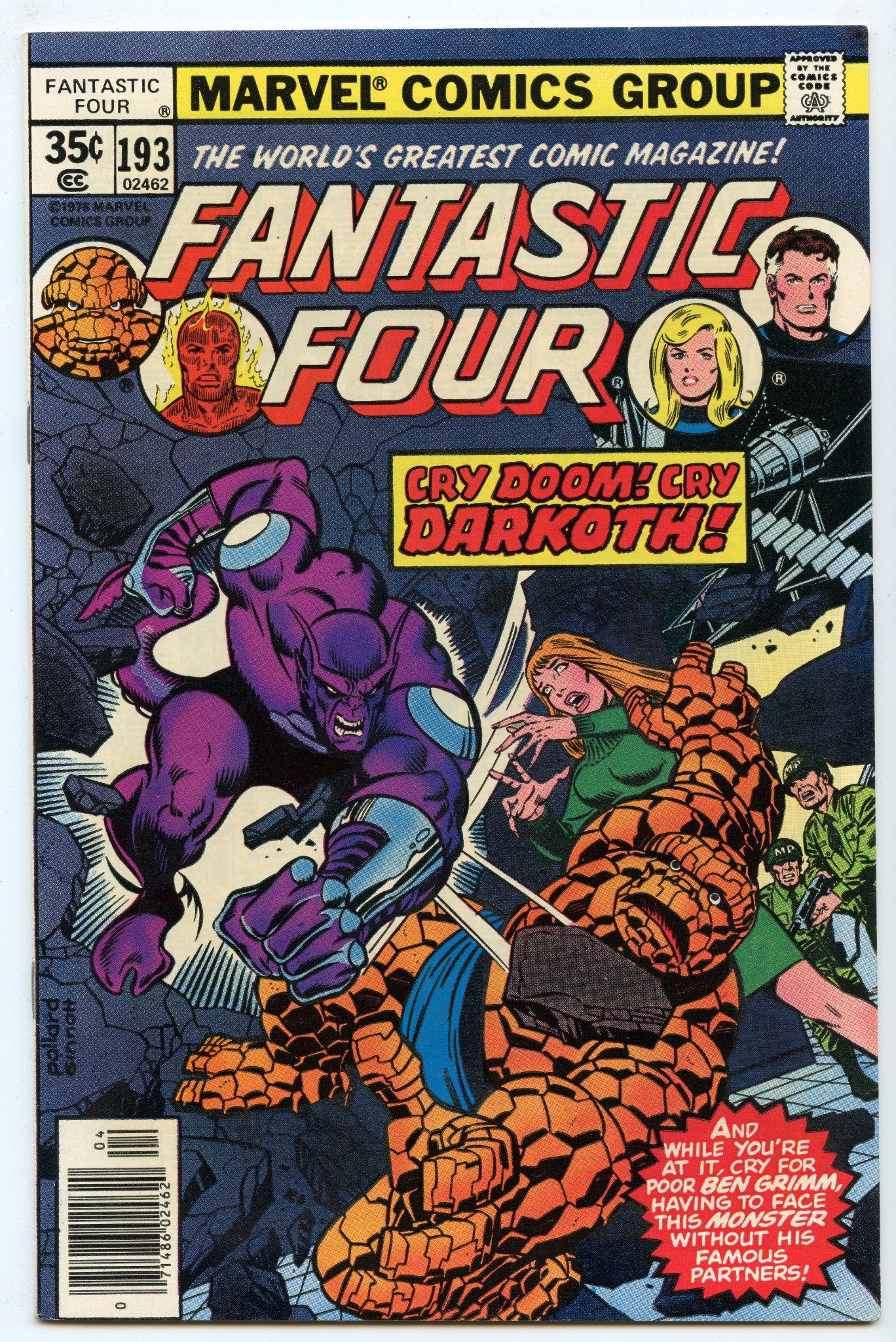 Fantastic Four 193 (Apr 1978) VF- (7.5)