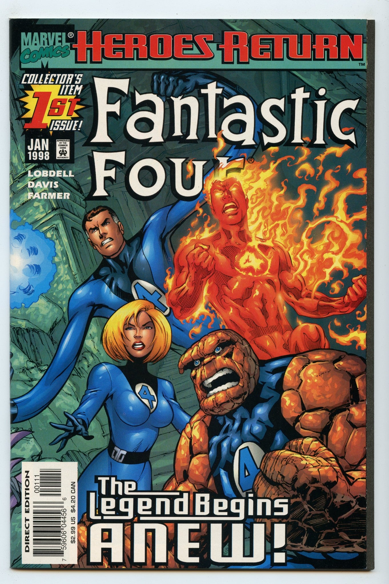 Fantastic Four 1 (Jan 1998) NM- (9.2)