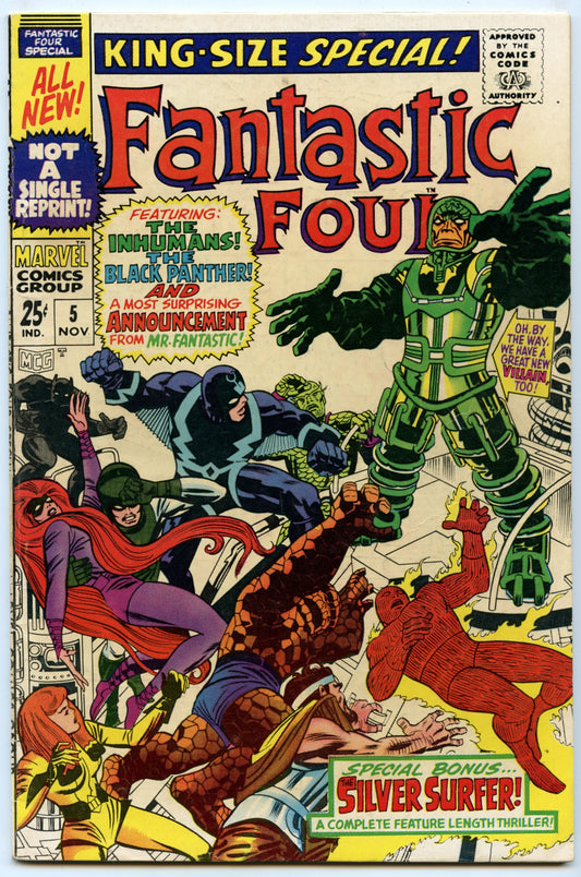 Fantastic Four King-Size Special 5 (Nov 1967) FI (6.0) - 1st app. Psycho Man