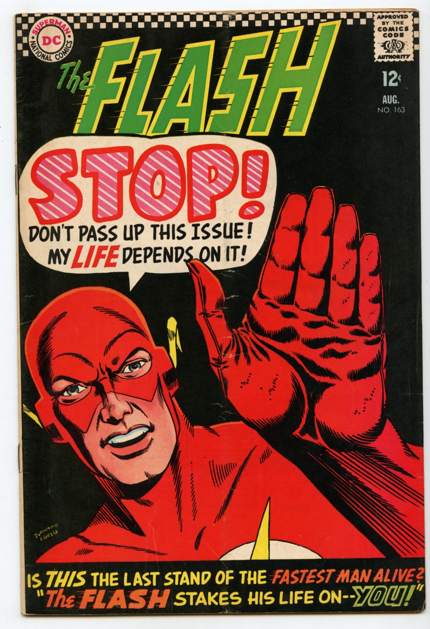 Flash 163 (Aug 1966) VG/FI (5.0)