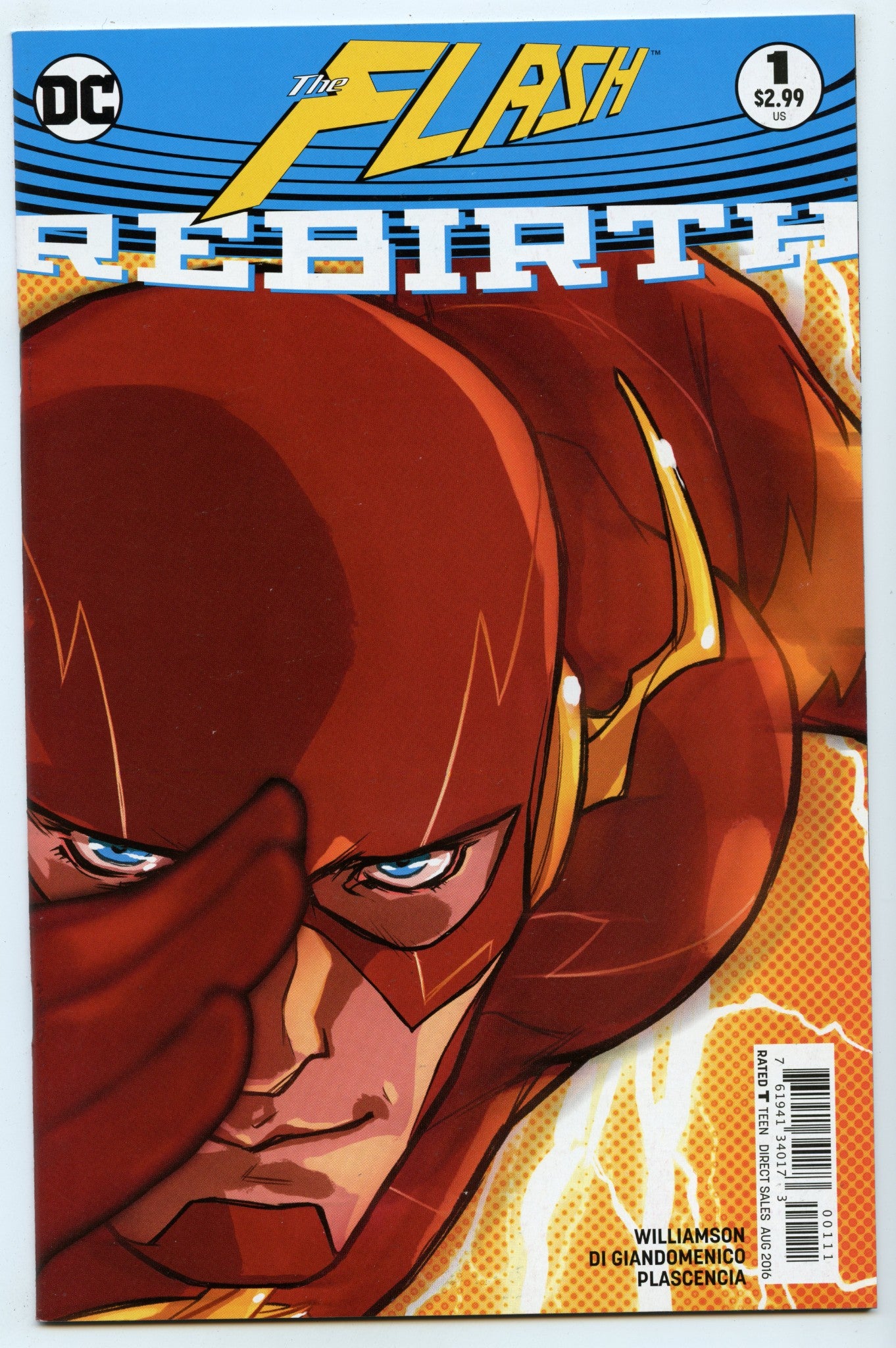 Flash: Rebirth 1 (Aug 2016) NM- (9.2) - 1st appearance Godspeed