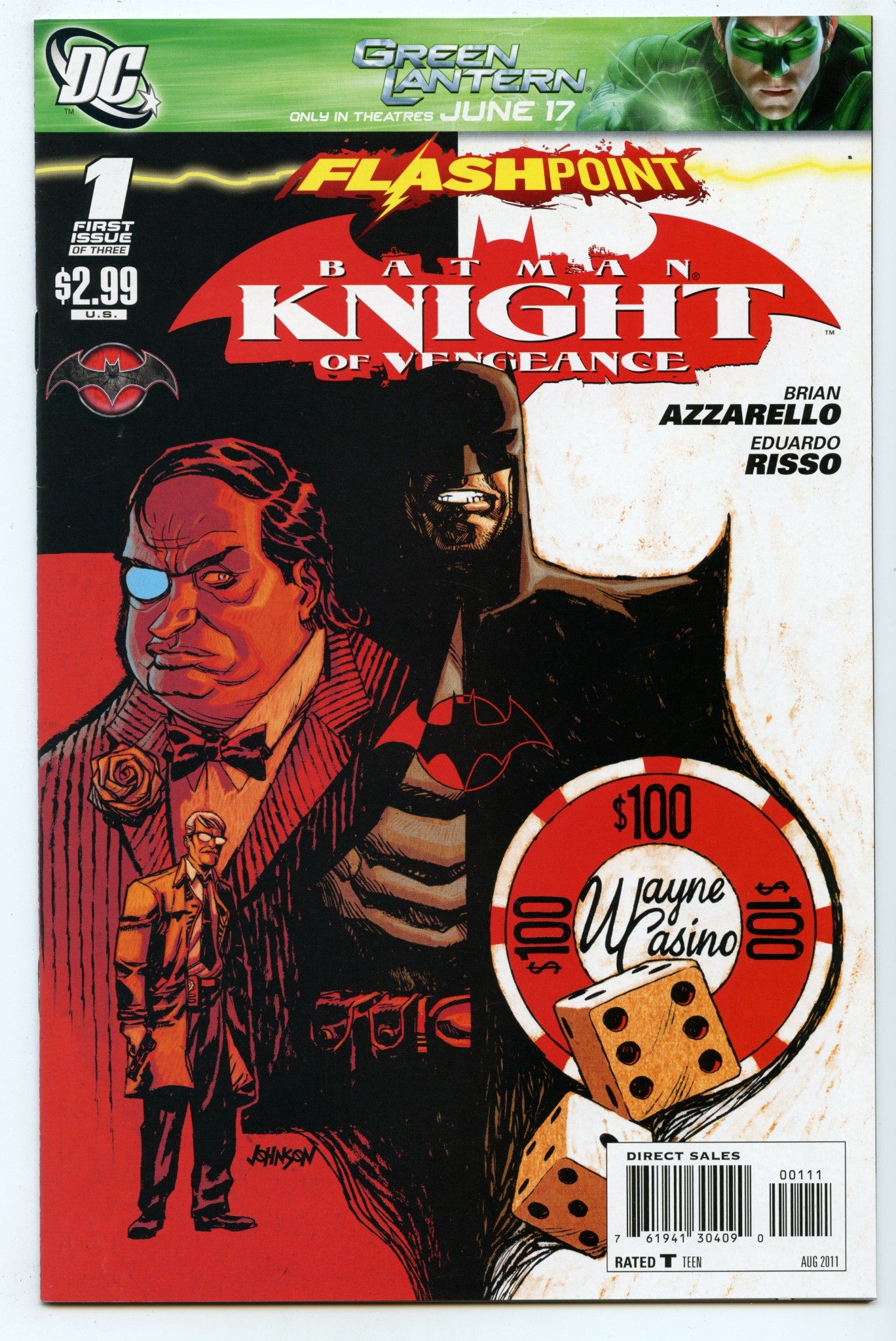 Flashpoint: Batman Knight of Vengeance 1 (Aug 2011) NM- (9.2) - 1st Thomas Wayne