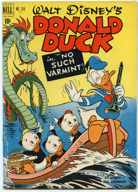 Four Color 318 (Mar 1951) VG (4.0) - Donald Duck in No Such Varmint