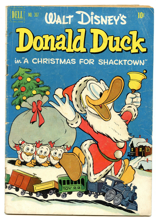 Four Color 367 (Jan 1952) VG (4.0) - Donald Duck In a Christmas for Shacktown