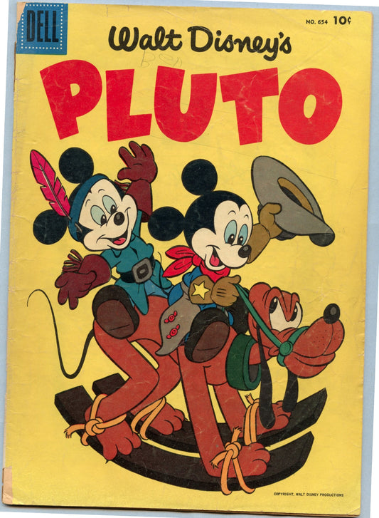 Four Color 654 (1955) VG- (3.5) - Walt Disney's Pluto