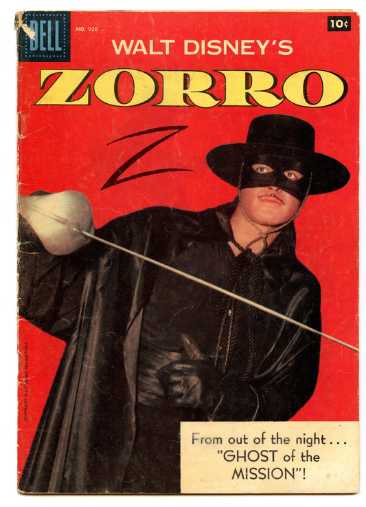 Four Color 920  (Jun 1958) VG (4.0) - Walt Disney's Zorro