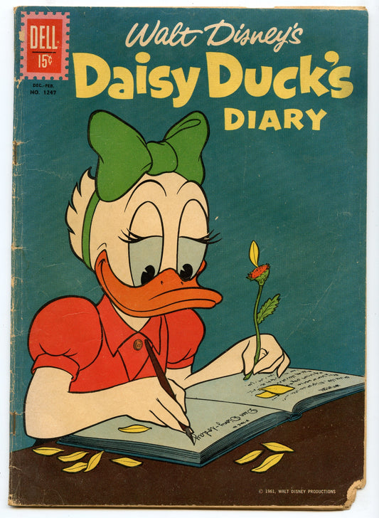 Four Color 1247 (Feb 1962) GD/VG (3.0) - Walt Disney's Daisy Duck's Diary