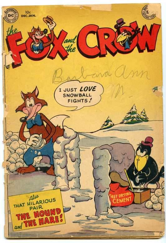 Fox & the Crow 1 (Jan 1952) GD (2.0)