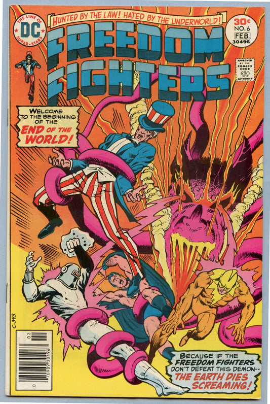 Freedom Fighters 6 (Feb 1977) VF- (7.5)