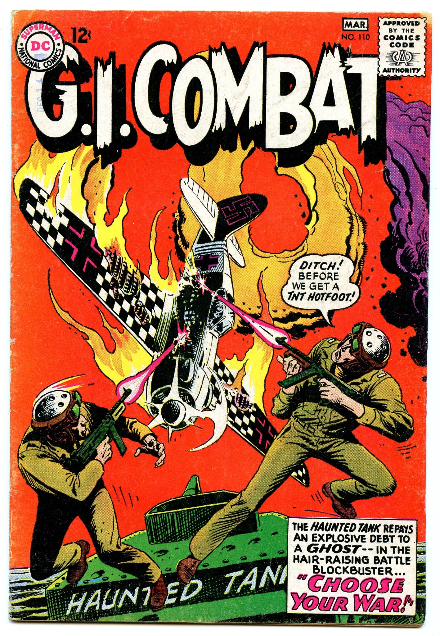 G.I. Combat 110 (Mar 1965) VG/FI (5.0)