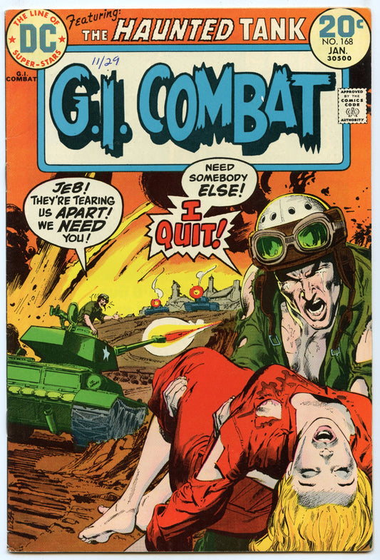 G.I. Combat 168 (Jan 1974) VG/FI (5.0)