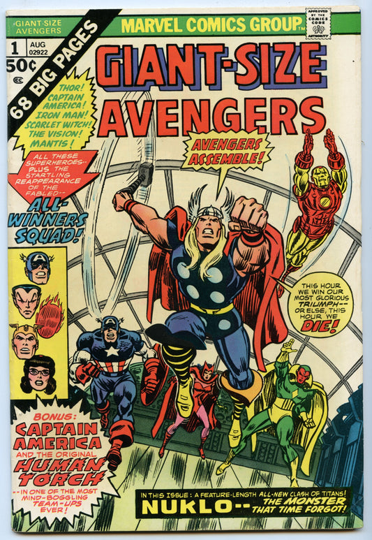 Giant-Size Avengers 1 (Aug 1974) FI- (5.5)