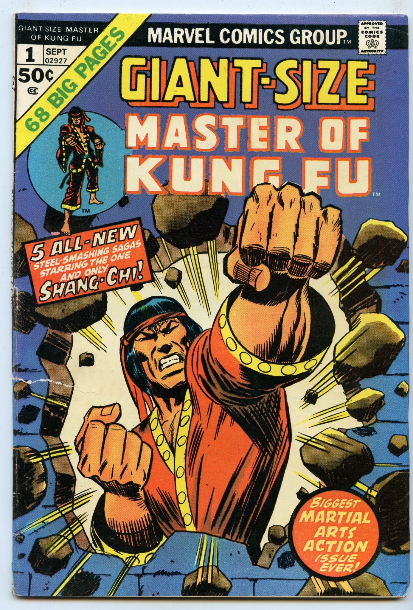 Giant-Size Master of Kung Fu 1 (Sep 1974) GD/VG (3.0)