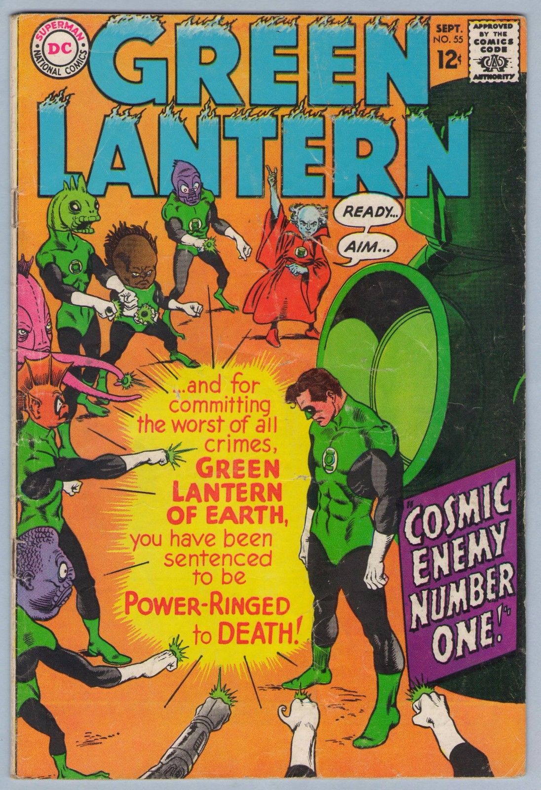 Green Lantern 55 (Sep 1967) VG- (3.5)