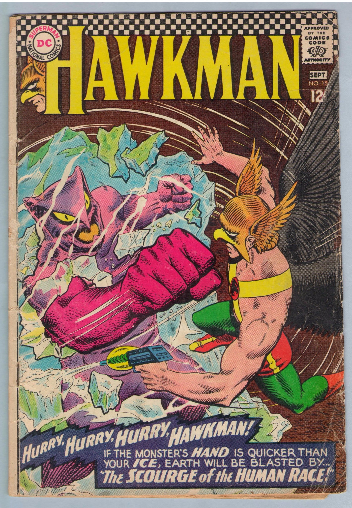 Hawkman 15 (Sep 1966) GD-VG (2.0)