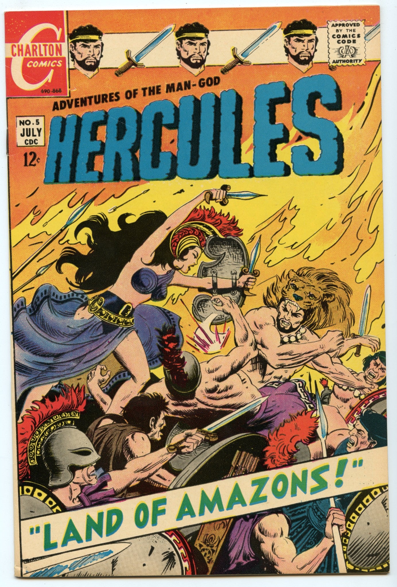 Hercules 5 (Jul 1968) VF/NM (9.0)